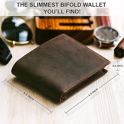 Top Grain Leather Wallet for Men | RFID Blocking - Image 2