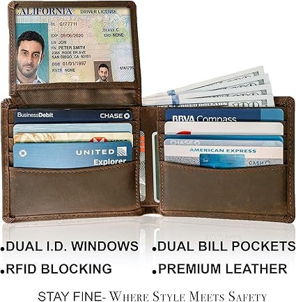 Top Grain Leather Wallet for Men | RFID Blocking - Image 4