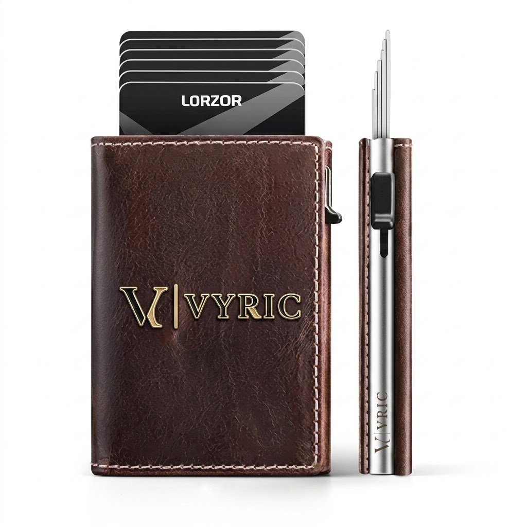 VYRIC Leather RFID Smart Pop-Up Wallet