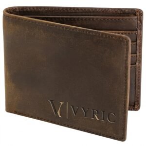 VYRIC Bifold Leather Wallet with RFID Blocking