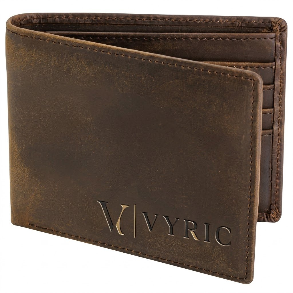 VYRIC Bifold Leather Wallet with RFID Blocking
